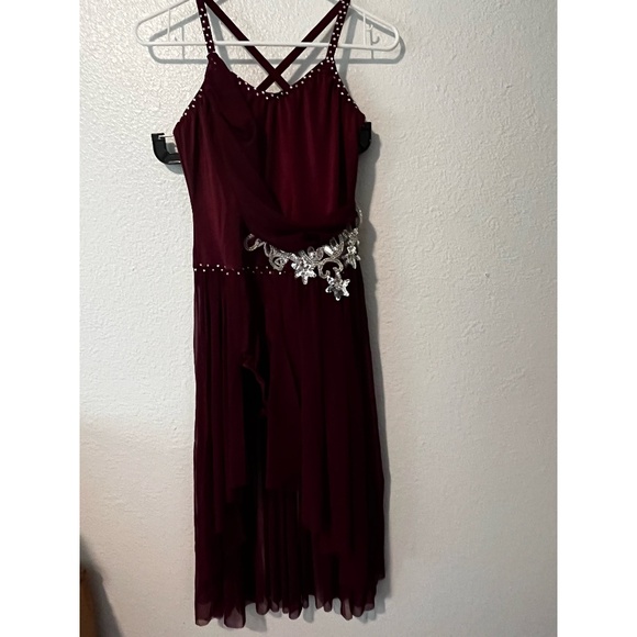 blue dress for baby girl Burgundy Toddler Ballet Skirt main image 0